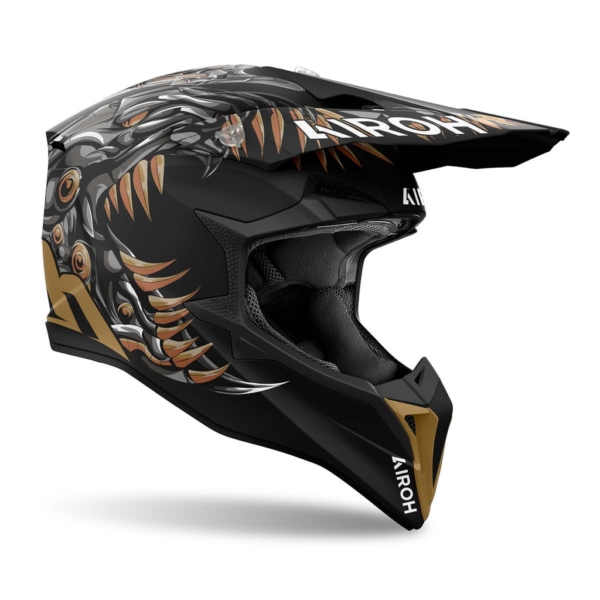 AIROH Motocross Helm Wraaap Cyborg